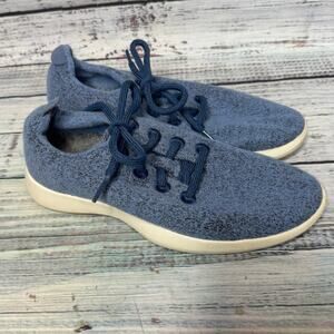 Allbirds Wool Runners Blue Lace Up Sneakers Merino Wool 7